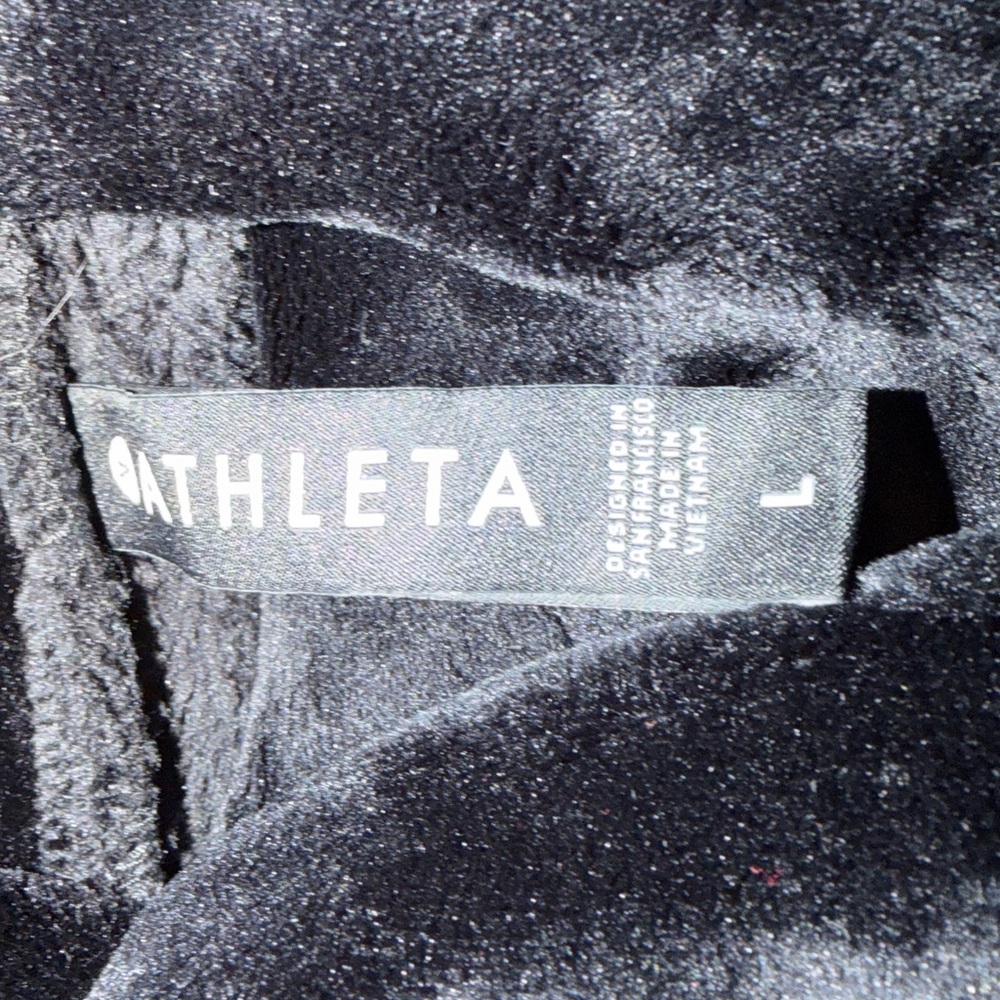 Athleta Women's Plush Black Teddy Jacket
